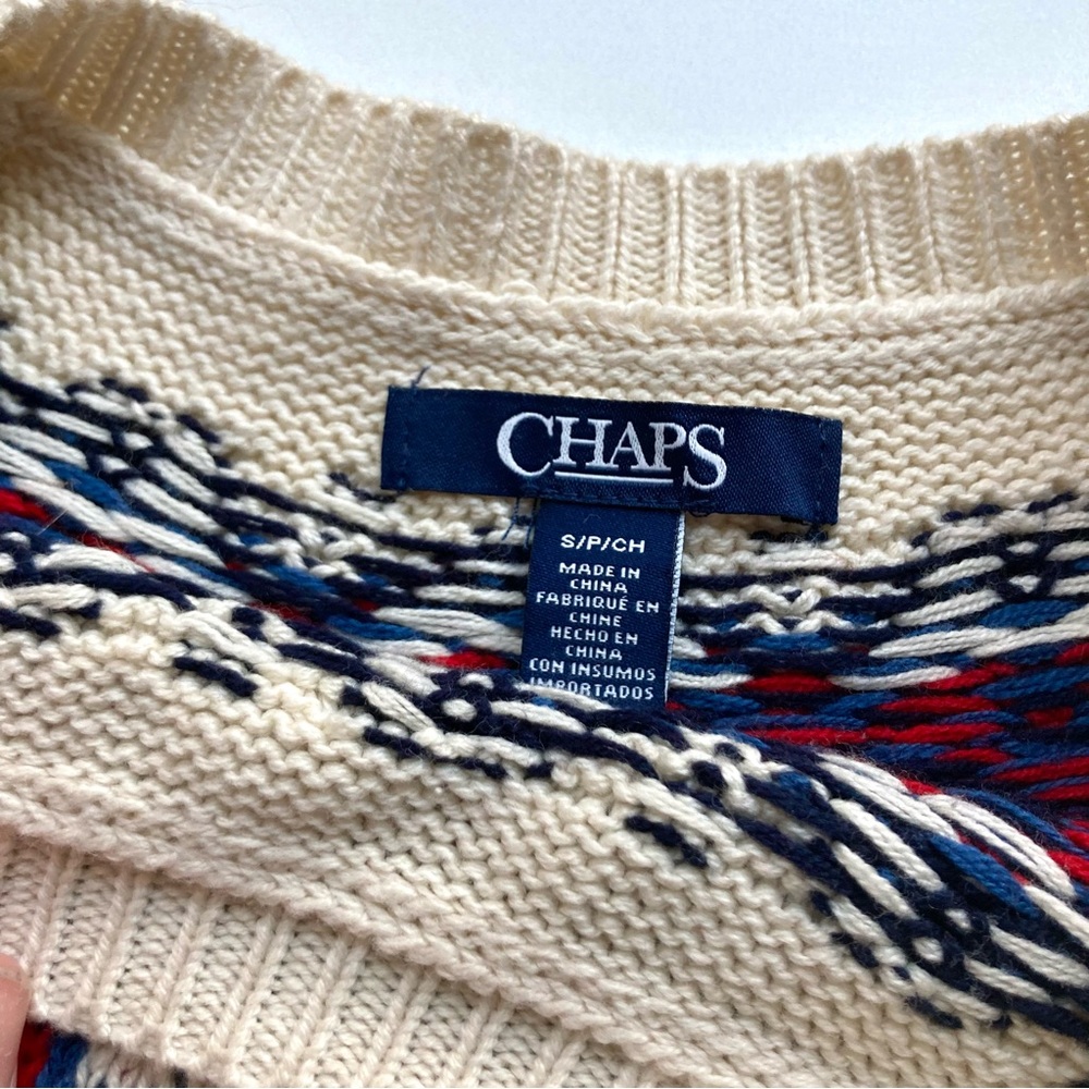 NWOT CHAPS COZY KNIT SWEATER - Picture 3 of 5